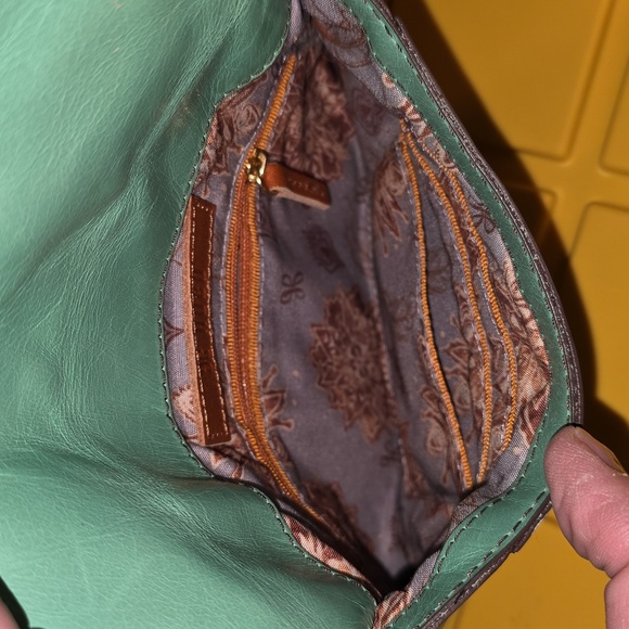 EUC HOBO Mint GreenLeather Crossbody Bag - Picture 4 of 4